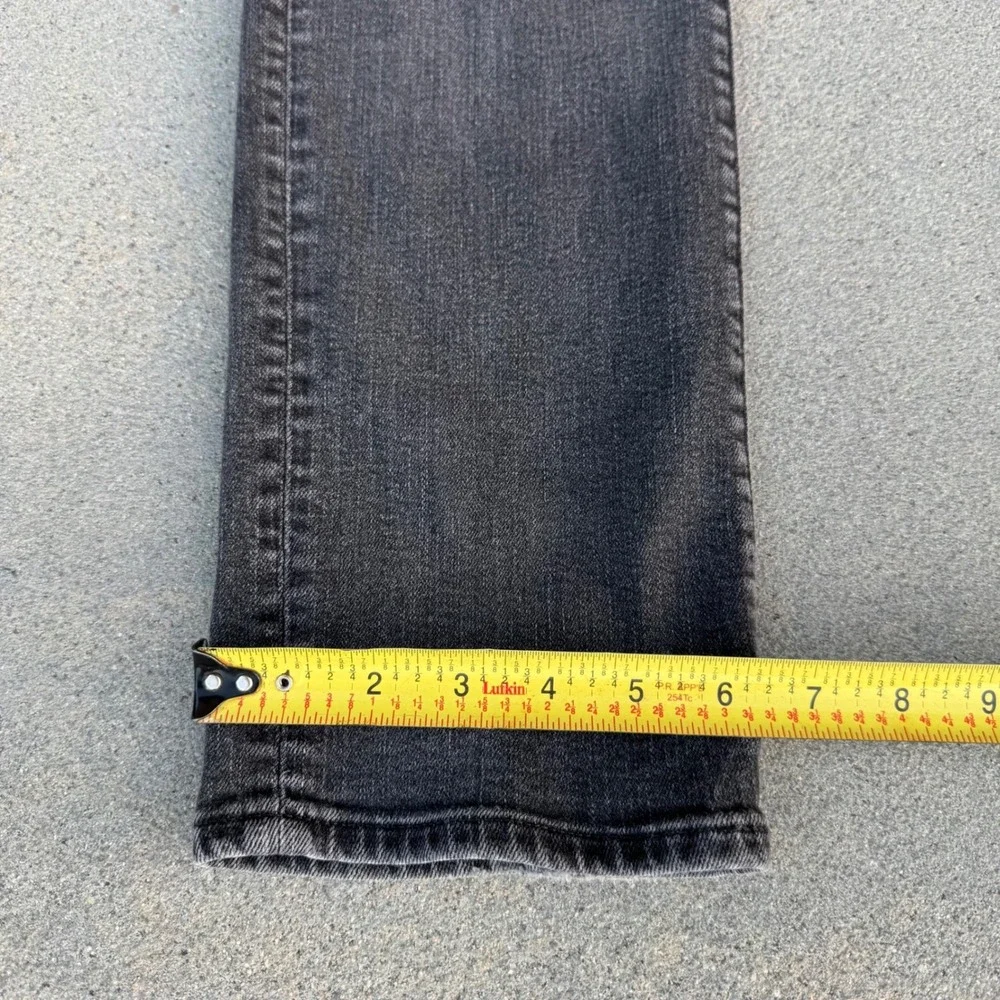 American Eagle Slim Straight Jeans Mens 31x32 Washed Black Denim Pants